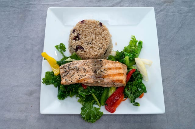 Grilled Salmon.