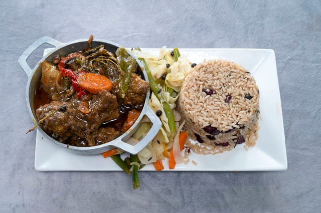 Brown Stew Chicken.