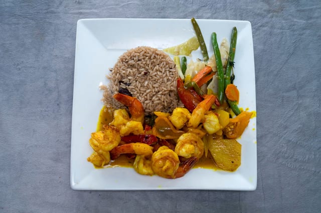 Curry Shrimp.